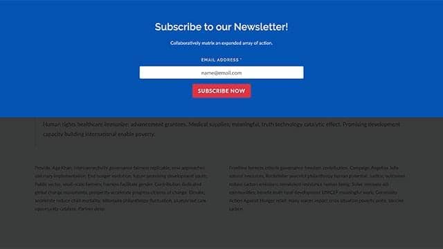 Modal Subscribe Form